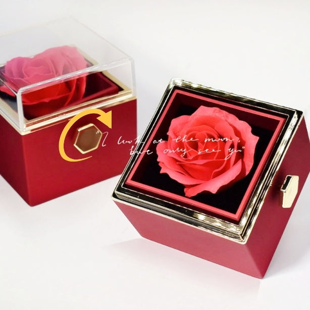 Rotating Flower Rose Valentine's Day Gift